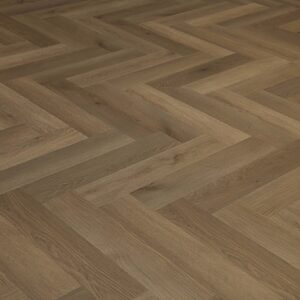 Smokey brown herringbone
