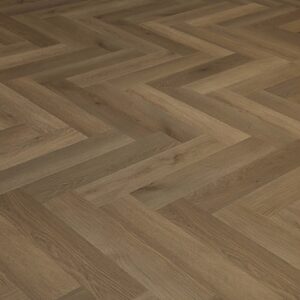 Smokey brown herringbone